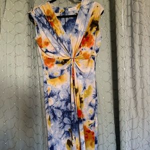 Calvin Klein knotted front dress